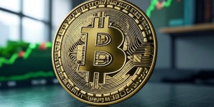 Imagen de la IA Grok acerca de bitcoin y gráficas de precio.