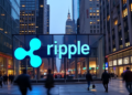 Un edificio con el logo de Ripple Labs en su frente.