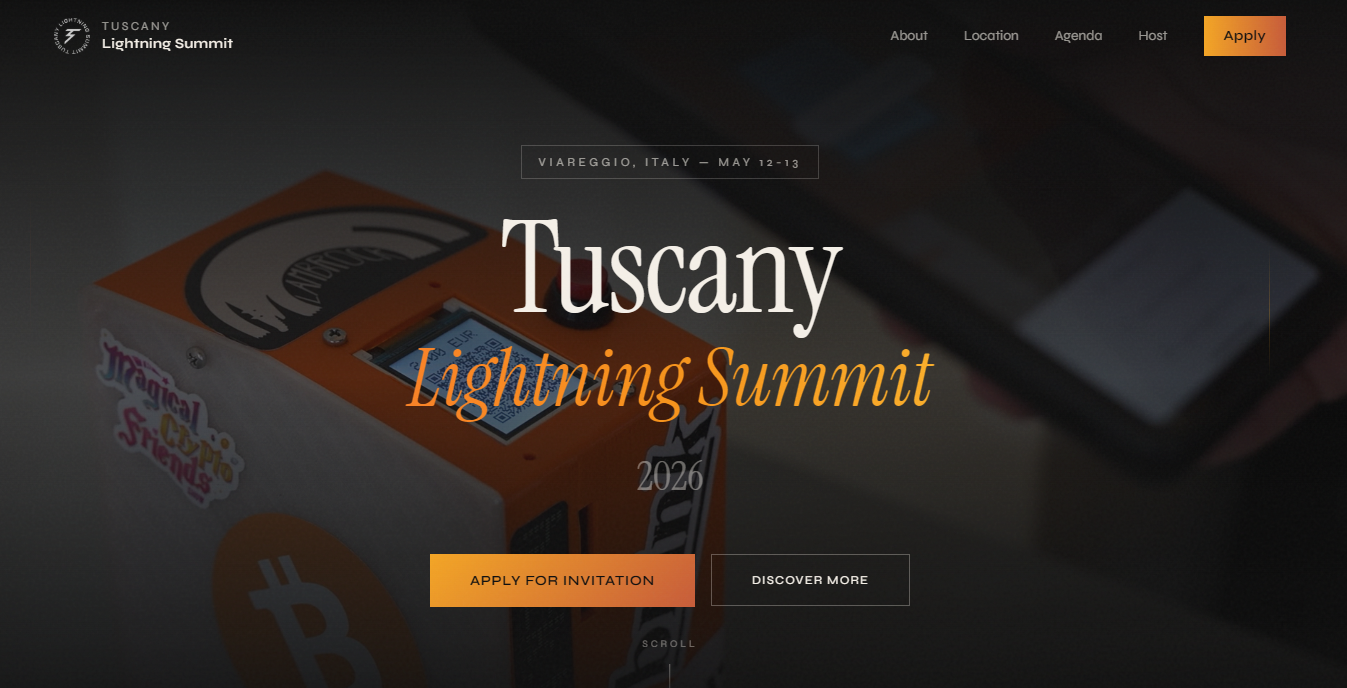 Tuscany Lightning Summit 2026