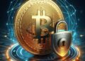 un bitcoin con una alegoria sobre la privacidad