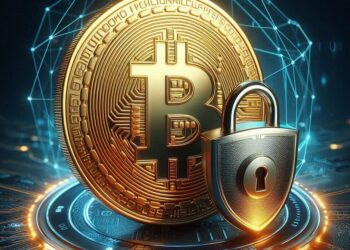 un bitcoin con una alegoria sobre la privacidad