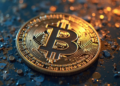 moneda de bitcoin.