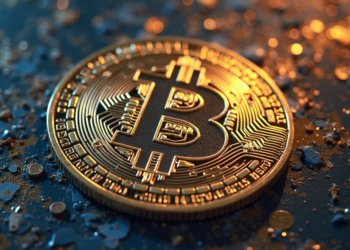 moneda de bitcoin.