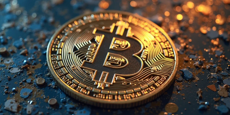 moneda de bitcoin.