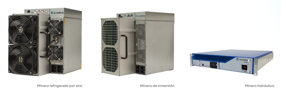 ASIC Teraflux de Bitcoin de la empresa de EEUU Auradine.