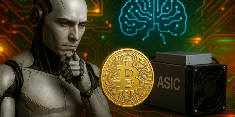 Una empresa quiere aumentar el rendimiento de los ASIC de Bitcoin con IA. Fuente: Microsoft Image Creator.