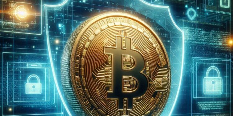 El logo de la red social X y un bitcoin.