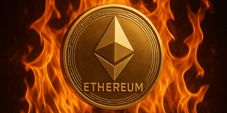 Token de ether quemándose