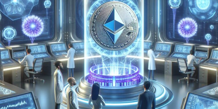 Un token de ETH en un laboratorio.