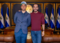 El bitcoiner Mario Flamenco junto al presidente de El Salvador Nayib Bukele.