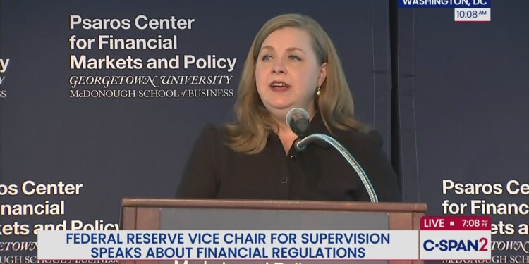 Michelle W. Bowman ofrece su primer discurso en Washington.