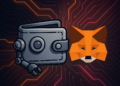 Una wallet robótica junto a un zorro de MetaMask.