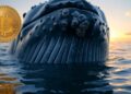 Una ballena azul con Bitcoin.