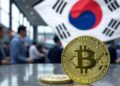Bitcoin en la bolsa de valores de Corea del Sur.