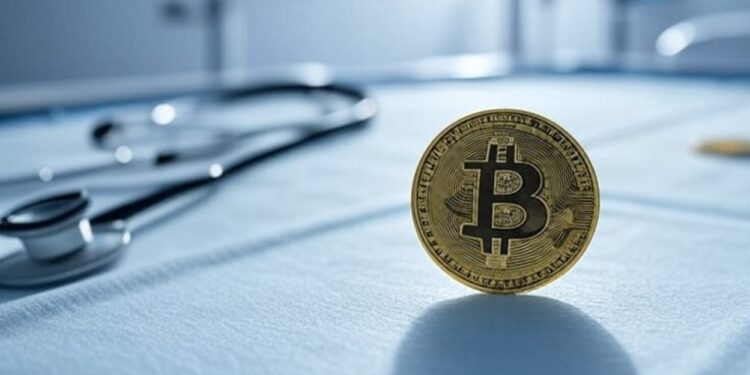 Bitcoin en una camilla de hospital.