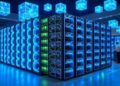 una instalación de minería de Bitcoin.