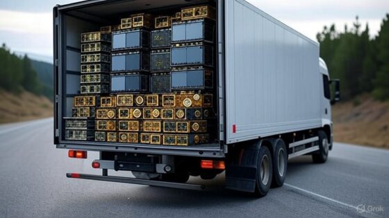Un camión con equipos de minería de Bitcoin robaba electricidad a un pueblo en Rusia