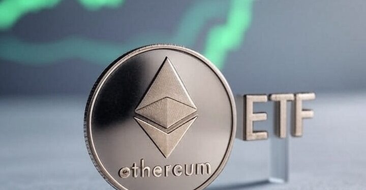 Los ETF de Ethereum están cerca de alcanzar la máxima marca de días consecutivos con entradas de dinero. Fuente: Imagen generada por CriptoNoticias mediante Grok.