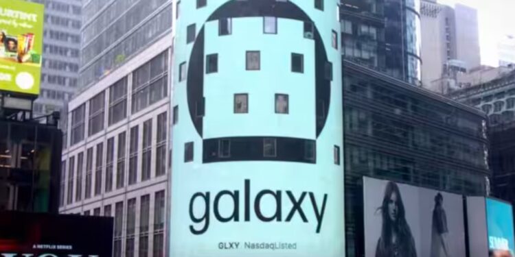 Publicidad Galaxy Digital en Manhattan.