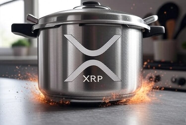 Una olla a presión con el ícono de XRP.