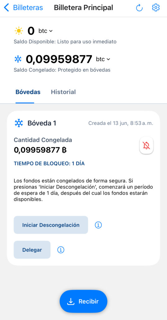 imagen de la wallet RewindBitcoin