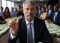 Michael Saylor, CEO de Strategy, desplegó distintos mecanismos para obtener fondos sin la necesidad de depender de ingresos operativos. Fuente: Imagen generada por CriptoNoticias en Grok.