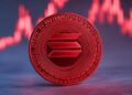 Una moneda roja de solana.