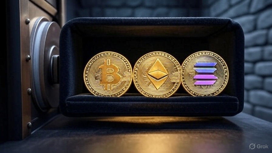 100 millions USD Bitcoin, Ether et Solana iront à la Nasdaq Company Treasury