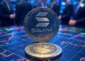 moneda de solana con un fondo bursátil.