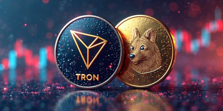 monedas de tron y doge.