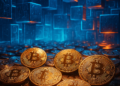 Monedas de BTC en la red.