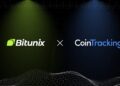 Logos Bitunix y Cointracking en fondo negro
