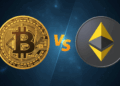 Monedas de bitcoin y ether