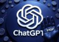 El logo de GPT rodeado de tokens.