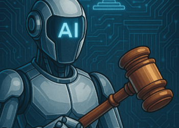 Un robot de la IA en una sentencia judicial.