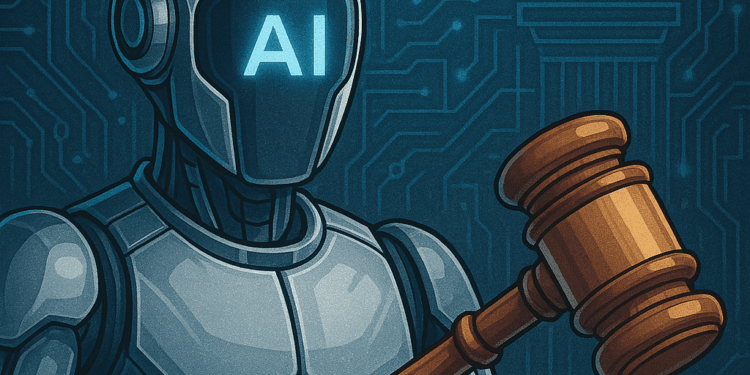Un robot de la IA en una sentencia judicial.