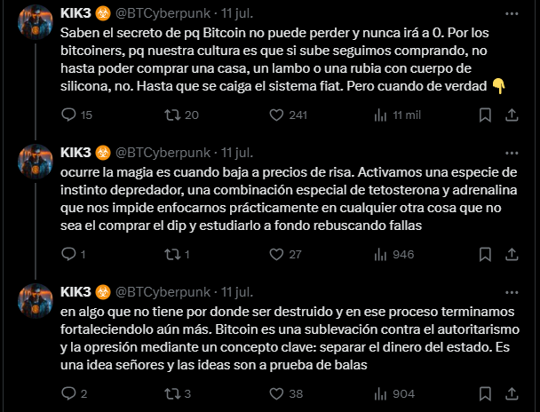 X messages from the Kike Cuban bitcoiner.