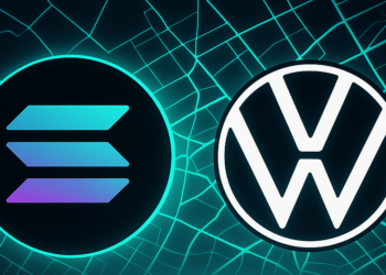 Solana y Volkswagen junto a un auto.