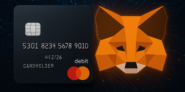 Tarjeta de débito de MetaMask.