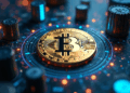 moneda de bitcoin.