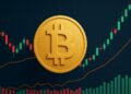 Bitcoin con gráficas mixtas.