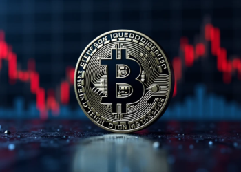 Moneda de bitcoin.