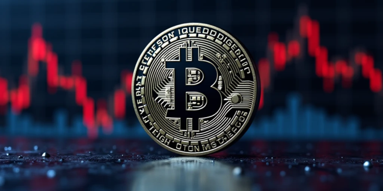 Moneda de bitcoin.