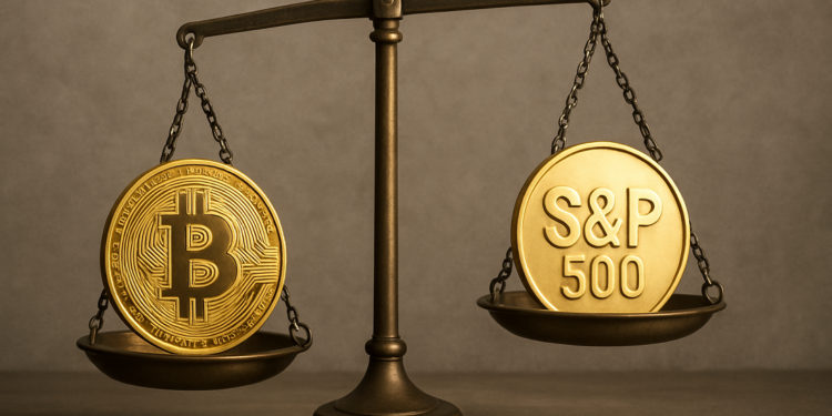 El ETF de bitcoin de BlackRock le deja más ganancias que el ETF del S&P500. Fuente: imagen generada por CriptoNoticias, mediante Dall-E, de OpenAI.