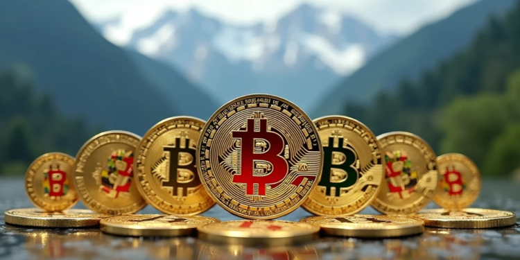 Bután posee 11.924 BTC, con lo cual figura entre los países con mayores reservas estatales de bitcoin. Fuente: Imagen generada por CriptoNoticias mediante SeeArt.ia.