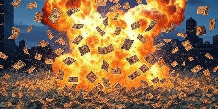 Una explosión de miles de dólares.