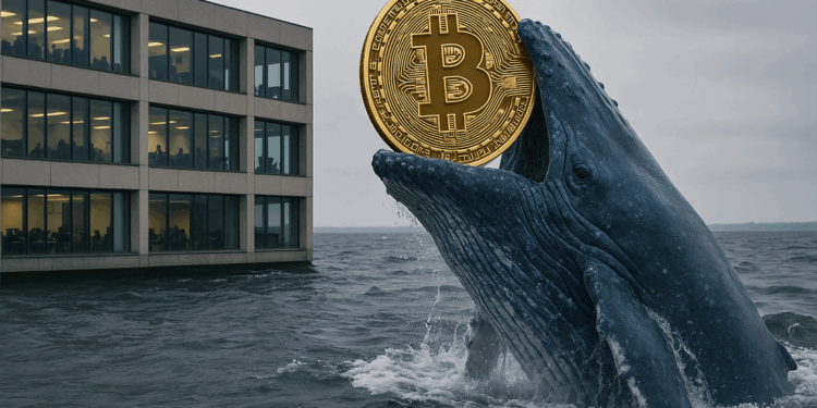 Se denomina "ballena" a una entidad con más de 1.000 bitcoin (BTC). Fuente: imagen generada por CriptoNoticias mediante Dall-E, de OpenAI.