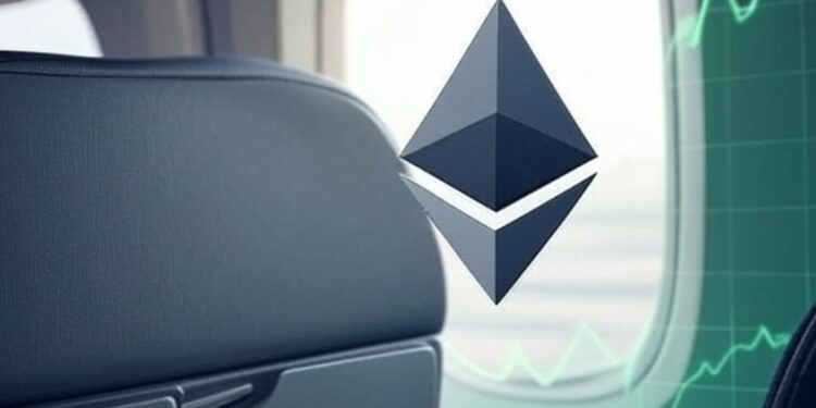 Ethereum dentro de un avión.