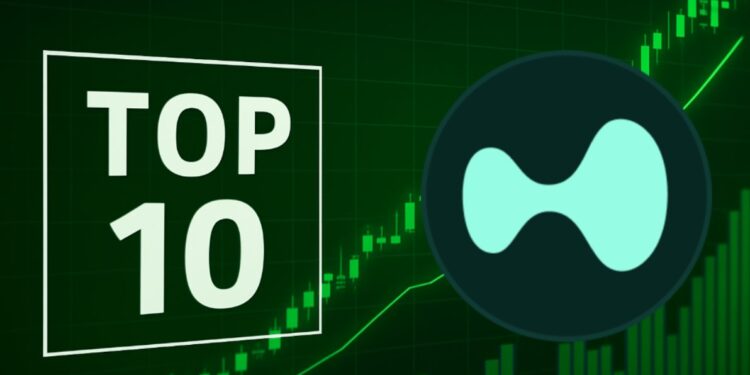 HYPE en el top 10 de las criptomonedas.