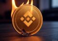 moneda de bnb envuelta en fuego.
